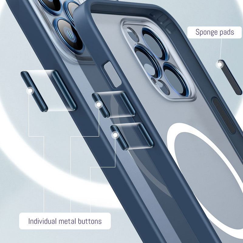 Frosted Magnetic Metal Phone Case