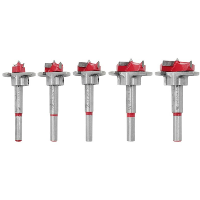 Hinge Hole Opener Woodworking Carbide Drill Bits Set Positioning Hole Saw Kit Adjustable