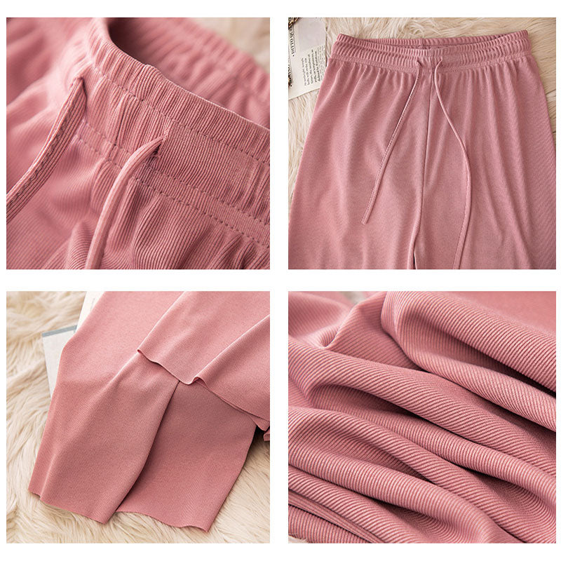 Women's Ice Silk Wide Leg Pants