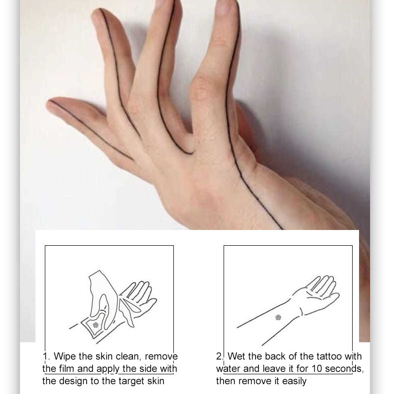 Herbal Waterproof Death Ray Tattoo Sticker