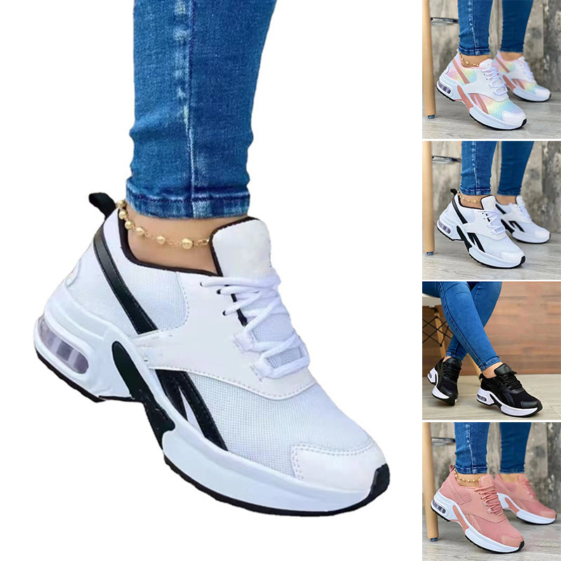 50% OFF TODAY ONLY - Women's Platform Sneakers Lace Up With Colors