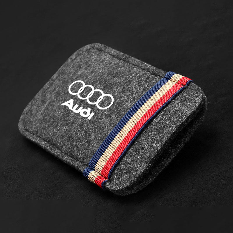 Car Visor Sunglasses Leather Holder