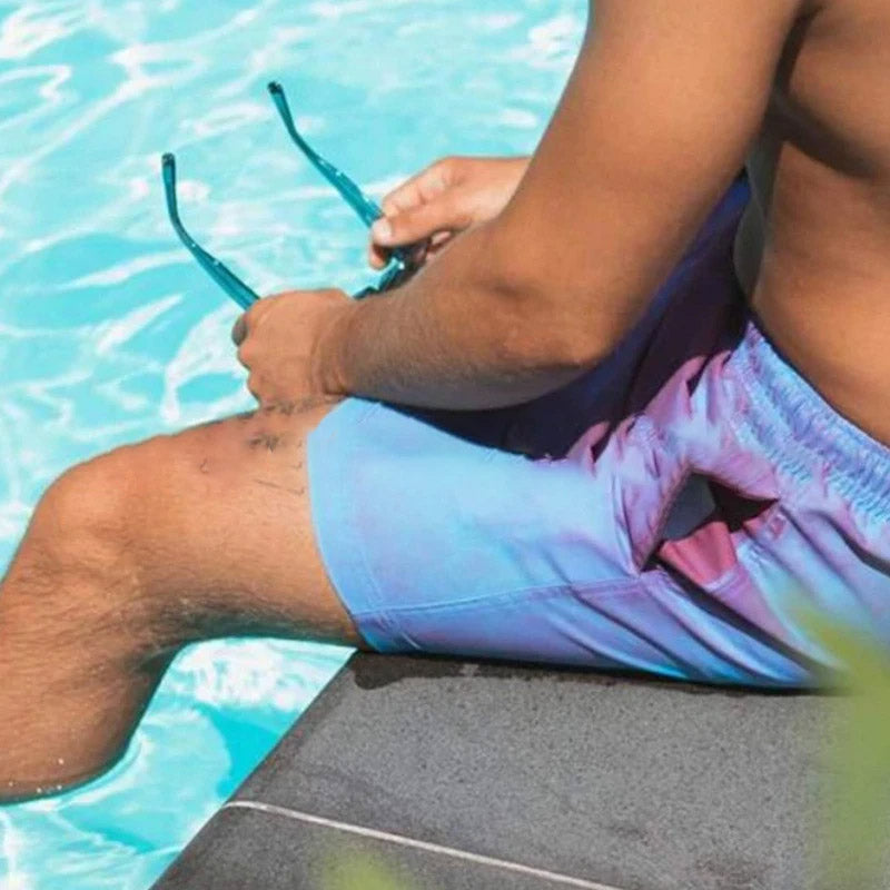 Men Casual Thermochromic Swimming Pants