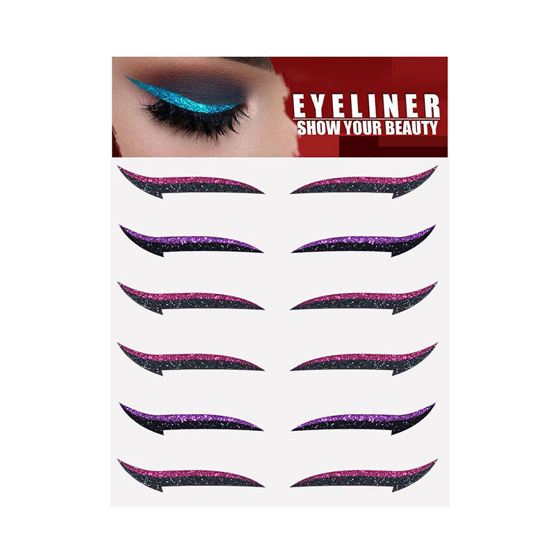 6 Pairs Self Adhesive Eyeliner Stickers
