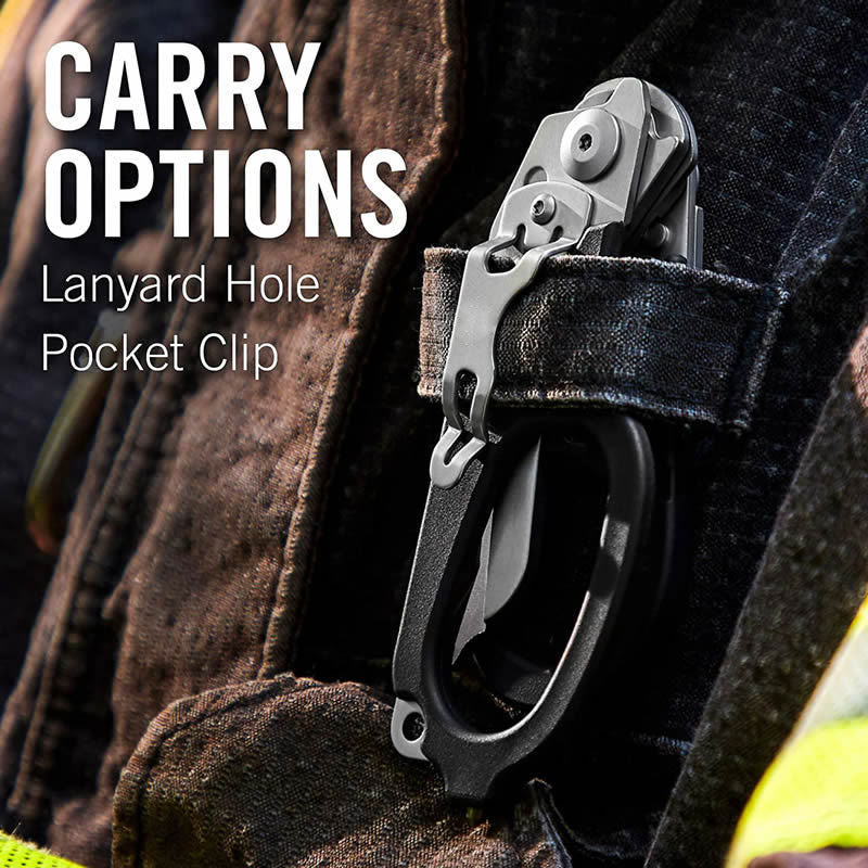 Emergency Shears With Strap Cutter And Glass Breaker