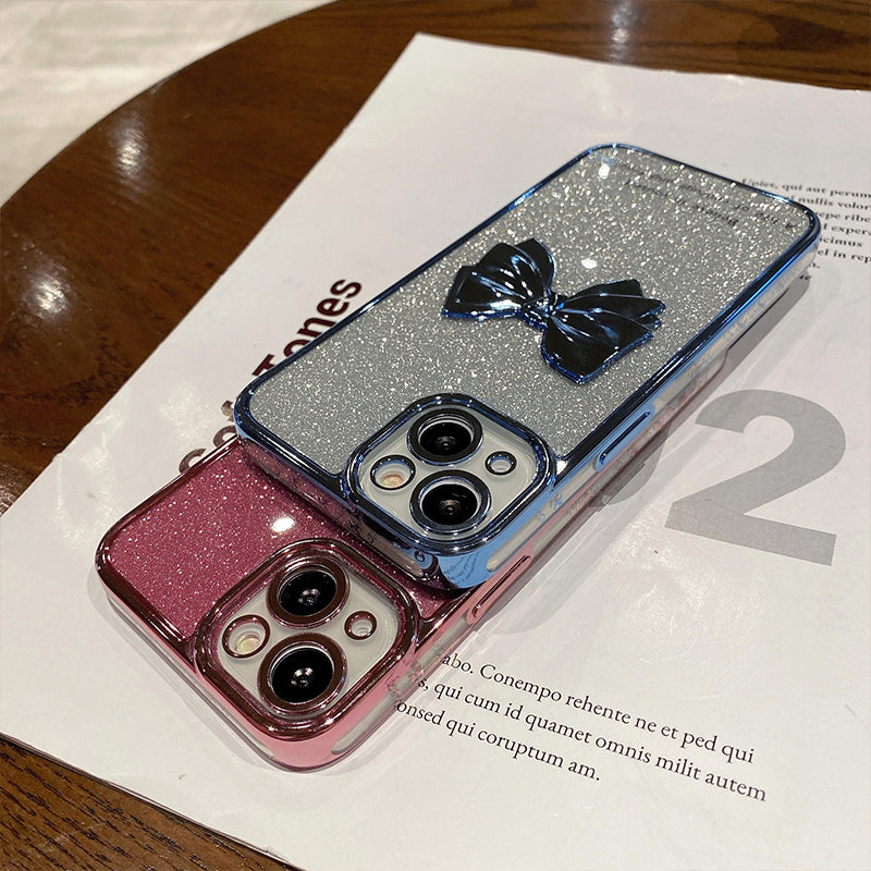 Electroplating Three-dimensional Bow Mobile Phone Case