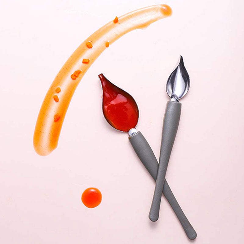 Stainless Steel Sauce Drawing Spoon