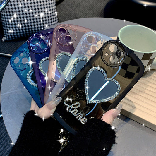 Love Makeup Mirror Phone Case