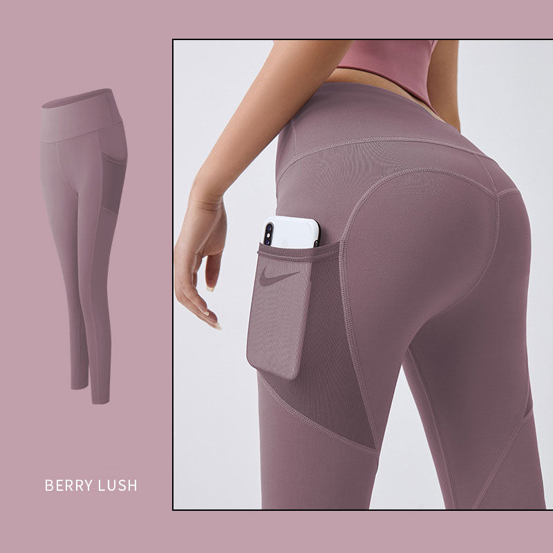 Running Leggings for Hip-lift with Pocket