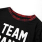 Christmas Team Santa Letter Print Buffalo Plaid Family Matching Pajamas Sets