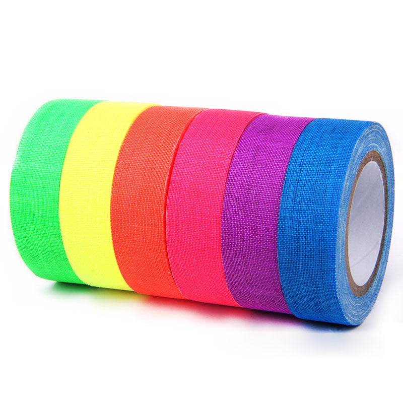 6 Colors Fluorescent Cloth Tape