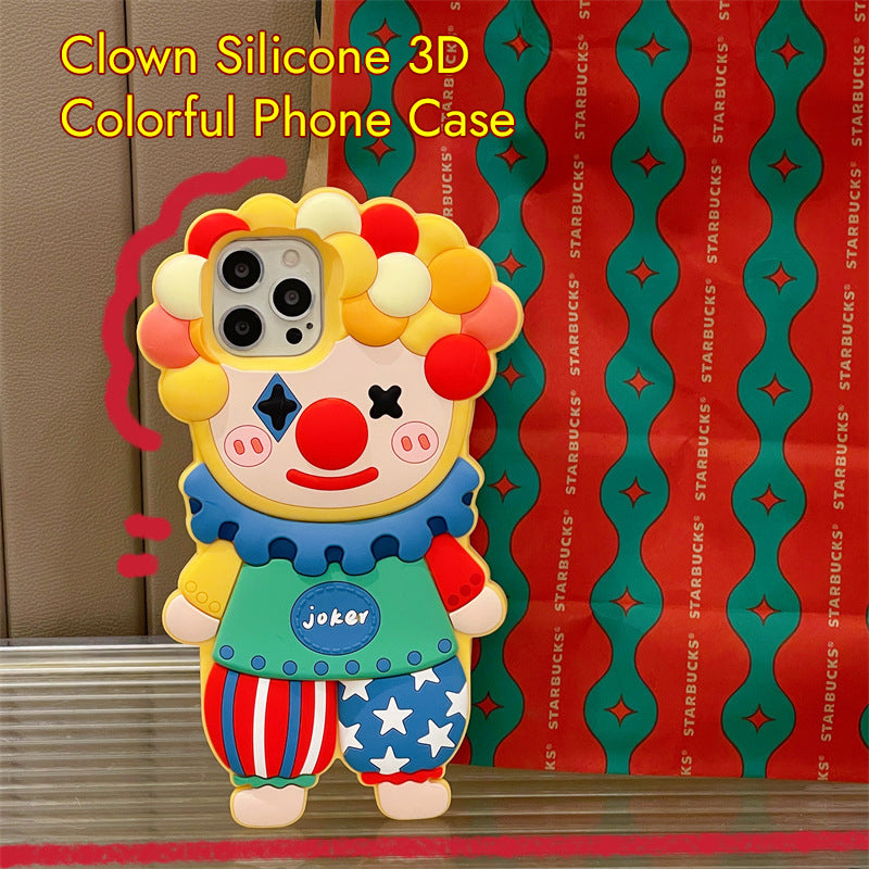 Clown Silicone 3D Colorful Phone Case