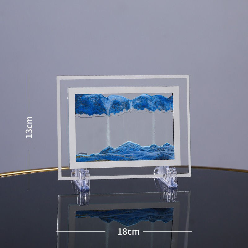 Sandscapes in Motion Round Glass 3D Deep Sea Sand Art