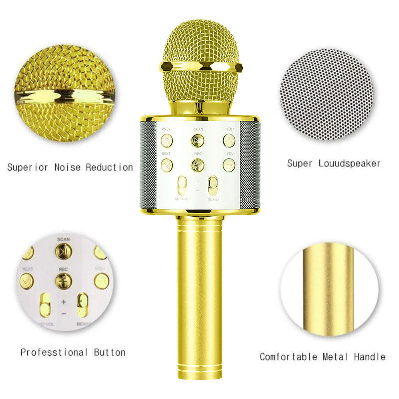 Portable Bluetooth Karaoke Wireless Microphone