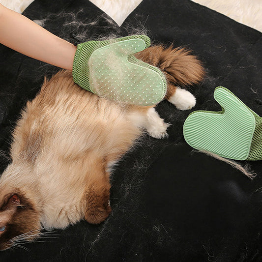 2-in-1 Hair Removal Pet Gloves
