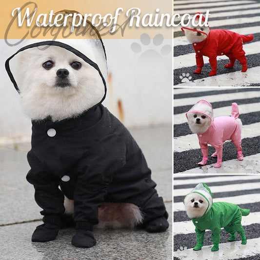 Dog One Piece Waterproof Raincoat
