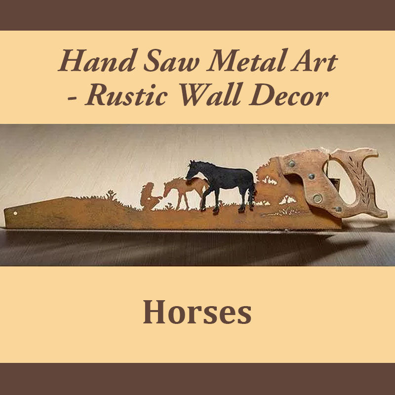 🤓father's Day Unique Gift🎁Hand Saw Metal Art - Rustic Wall Decor