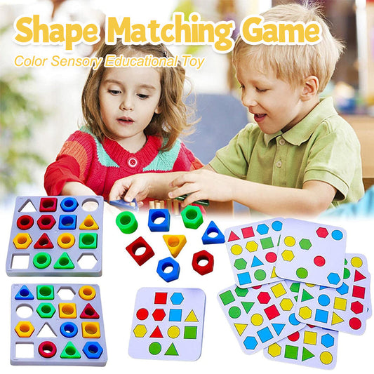 Shape Matching Game Color Sensory Educational Toy
