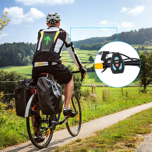 LED Cycling Vest with Direction Indicator
