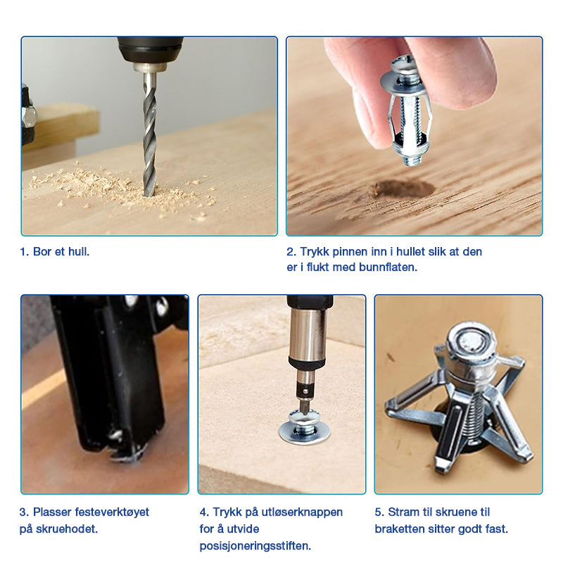 Ekspansjonsskrue Kronbladmutter/expansion screw petal nut