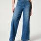 Seamed Front Wide Leg Jeans, Vintage Indigo