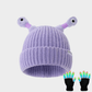🔥Winter Parent-Child Cute Glowing Little Monster Knit Hat/Cute glowing little monster knitted hat