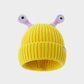 🔥Winter Parent-Child Cute Glowing Little Monster Knit Hat/Cute glowing little monster knitted hat