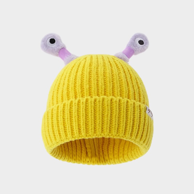 🔥Winter Parent-Child Cute Glowing Little Monster Knit Hat/Cute glowing little monster knitted hat