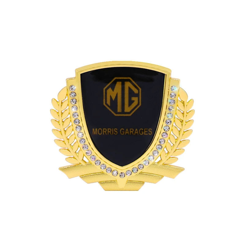 3D Wheat Ear Diamond Metal Creative Car Sticker