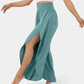 High Waisted Split Wide Leg Quick Dry Casual Pants