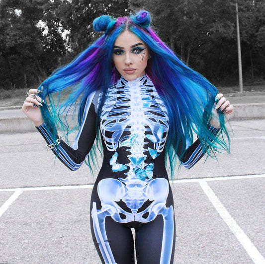 Early Halloween Promotion🔥 Cosplay Women Skeleton Bodysuit