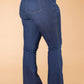 Women's No-Button Stretch Flare Jeans (Buy 2 Free Shipping)