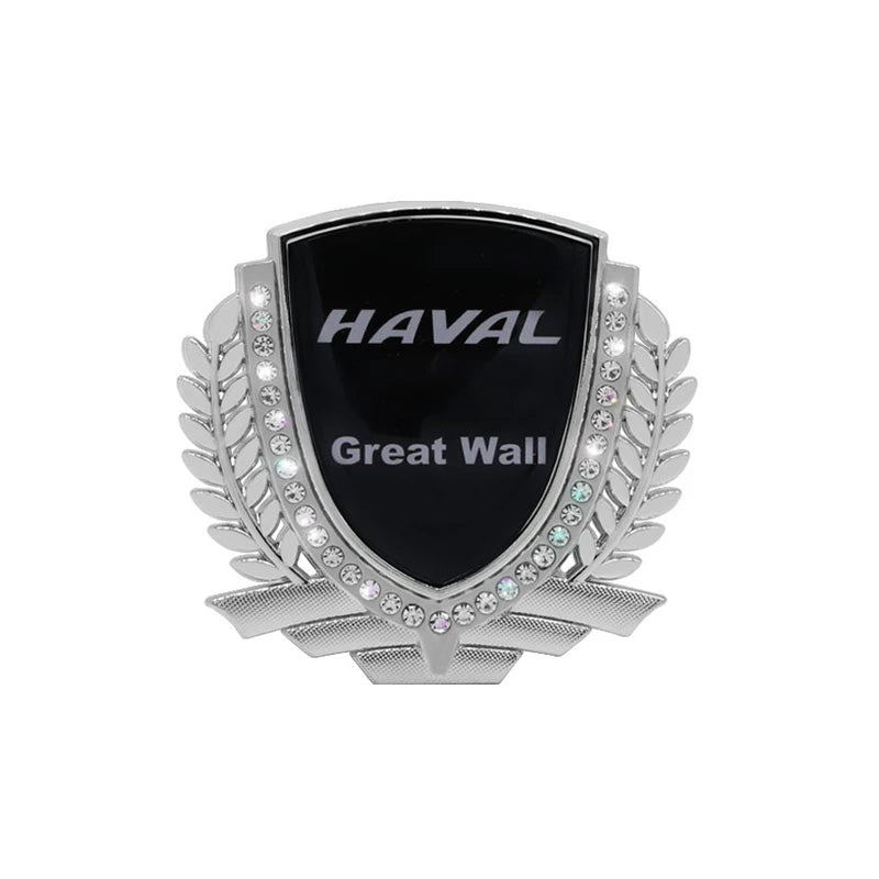 3D Wheat Ear Diamond Metal Creative Car Sticker