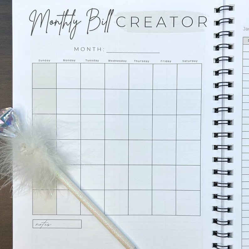 📒Undated 12 Month Budget Planner | Budget Notebook