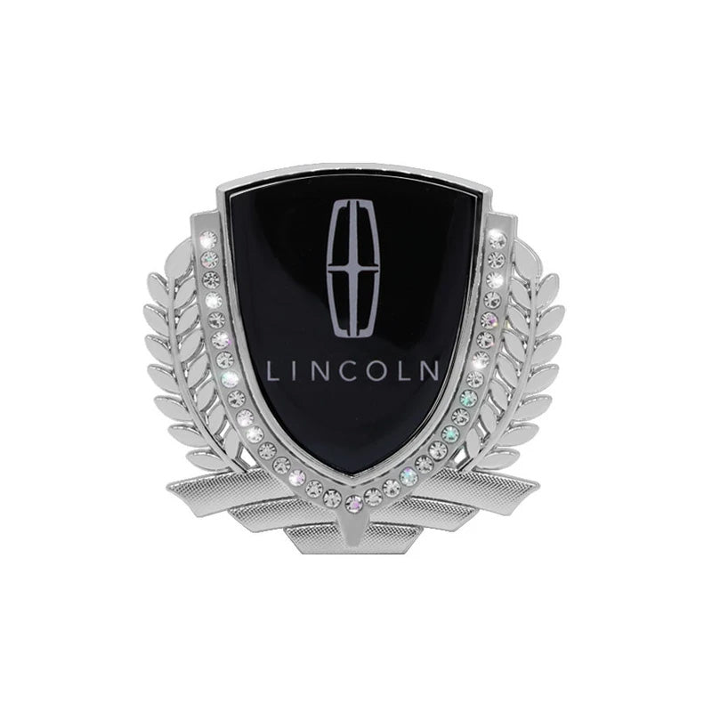 3D Wheat Ear Diamond Metal Creative Car Sticker