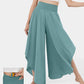High Waist Ruffled Wide Leg Quick Dry Dance Pants