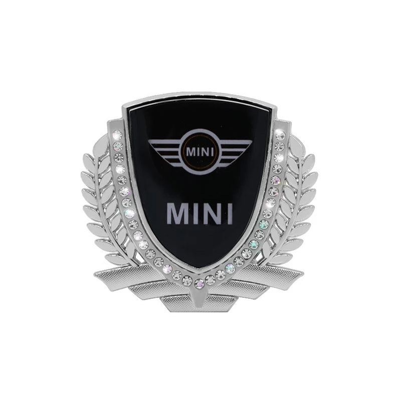 3D Wheat Ear Diamond Metal Creative Car Sticker