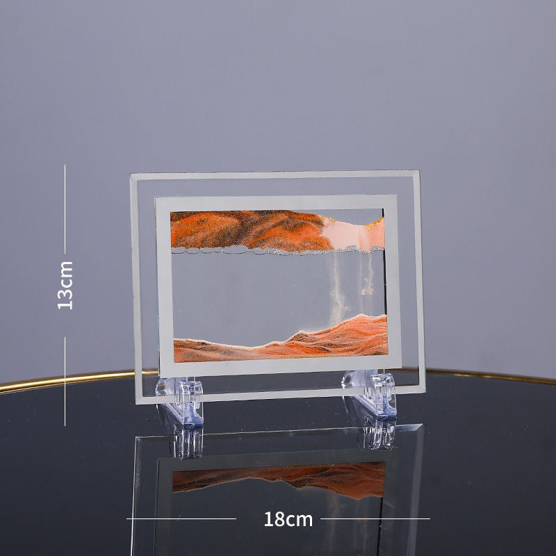 Sandscapes in Motion Round Glass 3D Deep Sea Sand Art