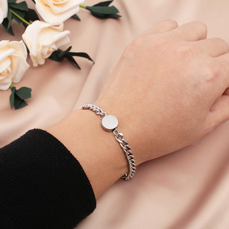 Cuban Chain Couple Bracelet (1 Pair)