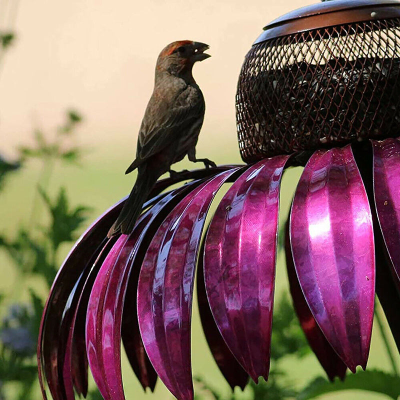 Outdoor Cone Flower Bird Feeder