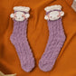 🎁🎅Cute Cartoon Coral Velvet Non-slip Christmas Socks