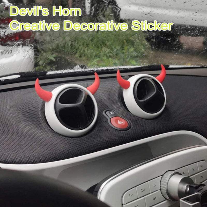 👿Devil's Horn Creative Decorative Sticker