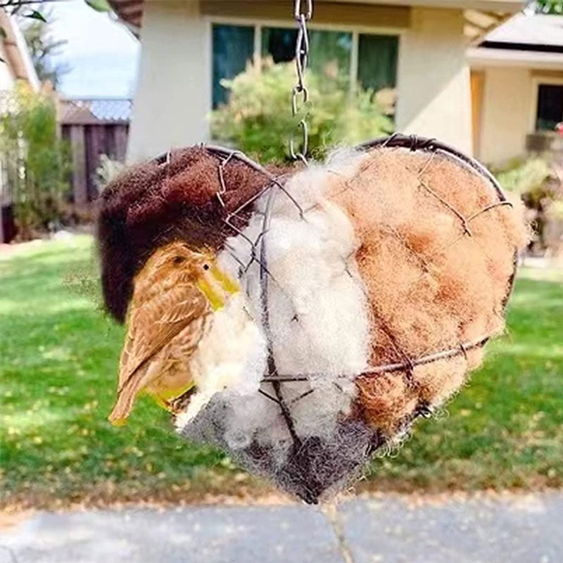 Bird Nesting Heart Outdoor Yard Art