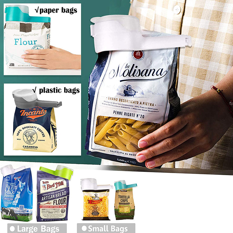 Plastic Food Bag Clips (4 Pcs)