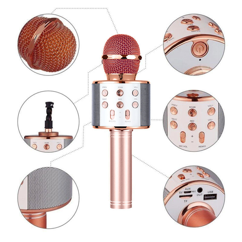 Portable Bluetooth Karaoke Wireless Microphone