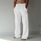 Men's linen pocket casual trousers