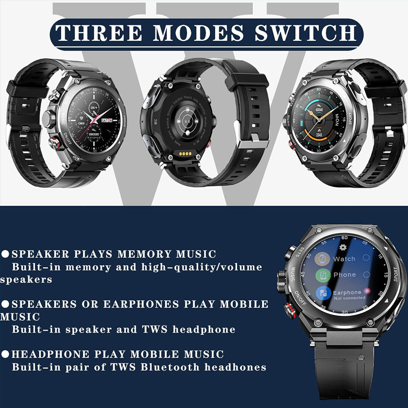 Bluetooth Headset Smart Watch 2 In 1