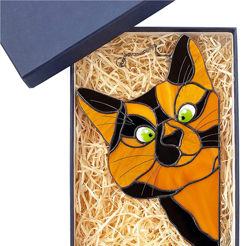Stained Glass Cat Window Hanger?