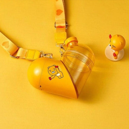 Large Capacity Portable Heart Shaped Water Bottle Suitable for Kids