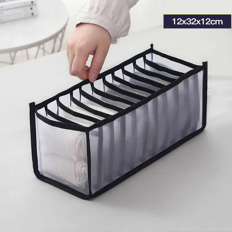 Drawer type separator basket for trousers and clothes storage box
